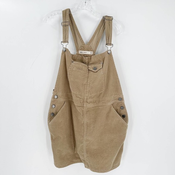 ASOS Dresses & Skirts - ASOS Denim Brown Corduroy Overall Dress Women's Size 12